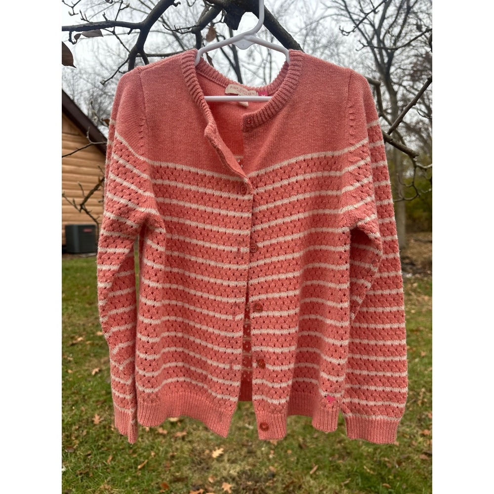 Pink Chicken Girls Caridgan |  Maude Stripe Sweater | Size 6